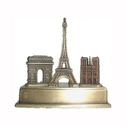 Three Monuments on metal base - bronze