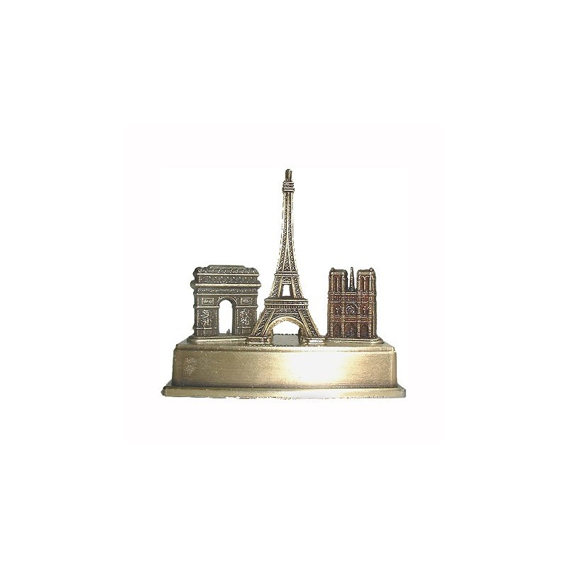 Three Monuments on metal base - bronze