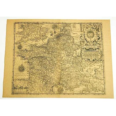 Carte de la France en 1593