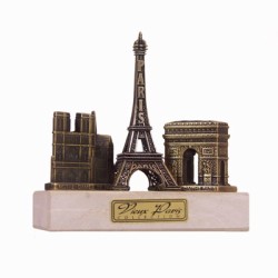 Trois monuments sur marbre - bronze