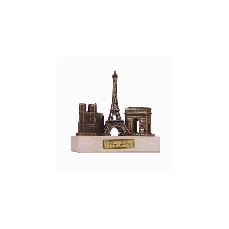 Trois monuments sur marbre - bronze