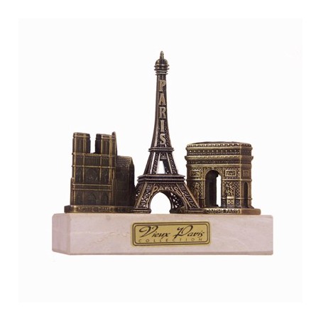 Trois monuments sur marbre - bronze