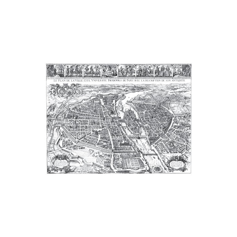 Carte de Paris en 1632