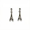 Silver Eiffel Tower Earrings