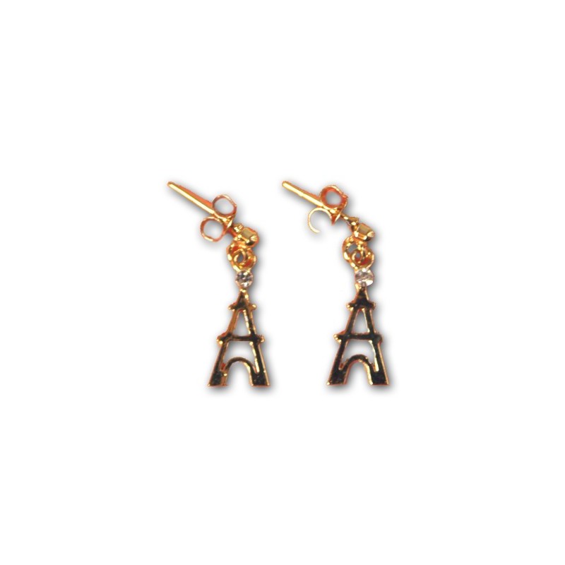 Golden Eiffel Tower earrings