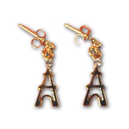 Boucles d'oreilles Tour Eiffel Dorée