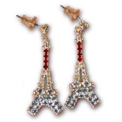 Eiffel Tower rhinestone earrings