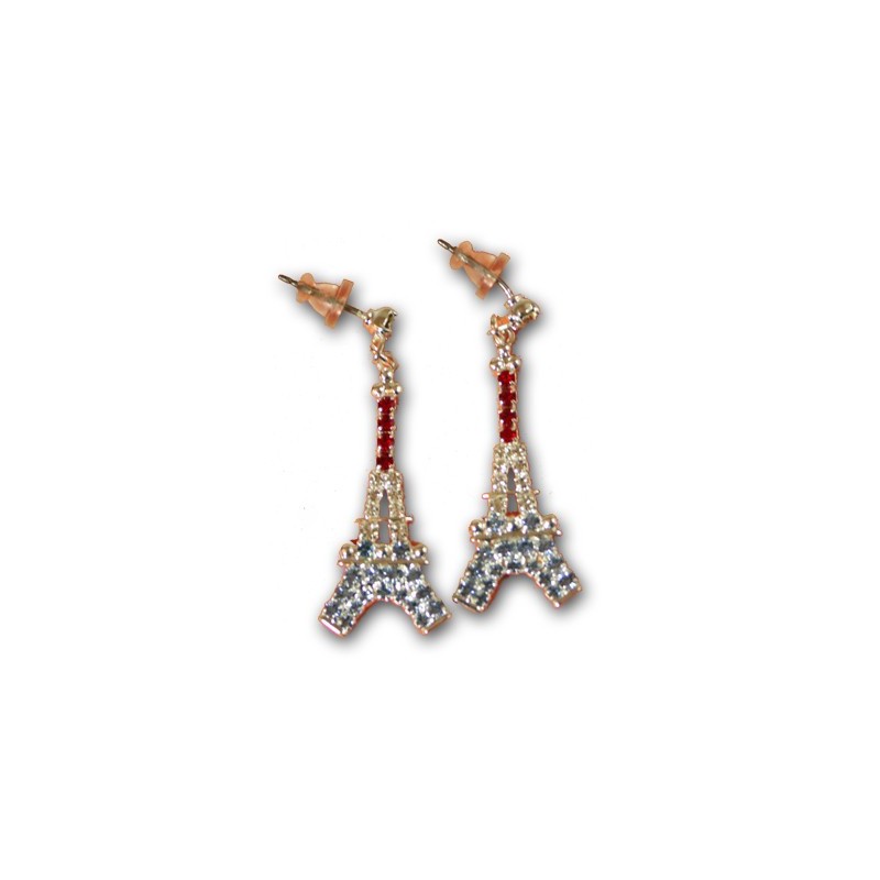 Eiffel Tower rhinestone earrings