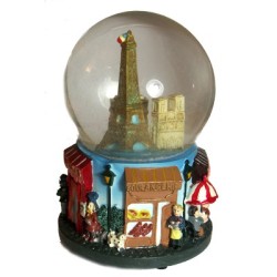 "Life of Paris" resin snow globe