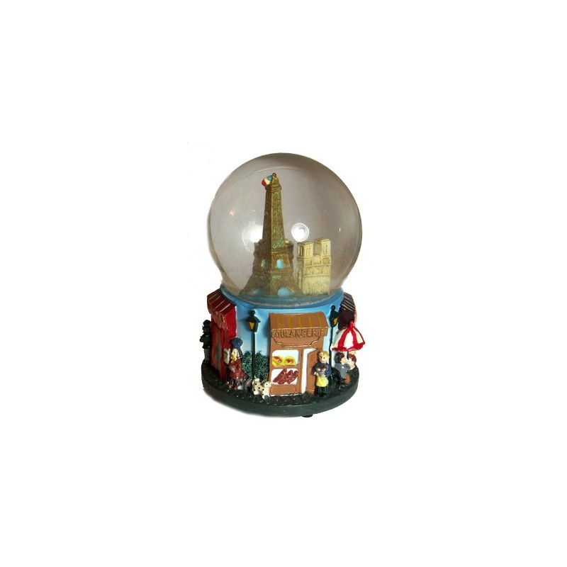 "Life of Paris" resin snow globe