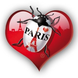 Eiffel Tower Heart Sticker