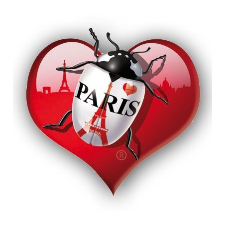 Eiffel Tower Heart Sticker
