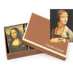 Luxury "Leonardo Da Vinci" Card Game Set