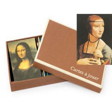 Luxury "Leonardo Da Vinci" Card Game Set