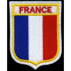 French Flag Shield Patch