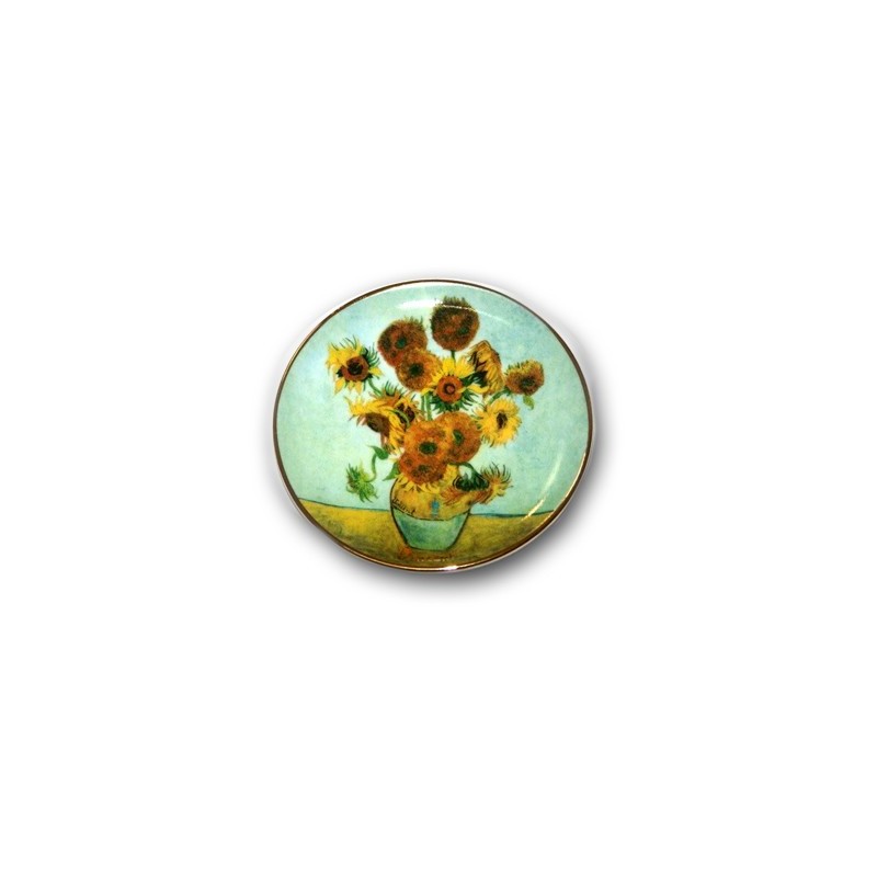 Mini Plate Sunflowers by Van Gogh