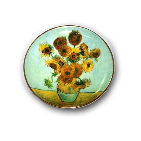 Mini Plate Sunflowers by Van Gogh