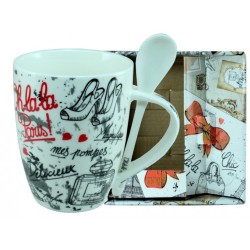 Mug "Oh là là Paris" avec cuillère