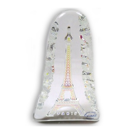Eiffel Tower Crystal Plaque