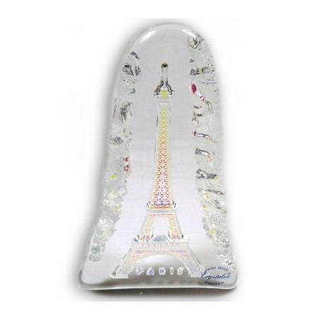 Plaque Tour Eiffel en cristal