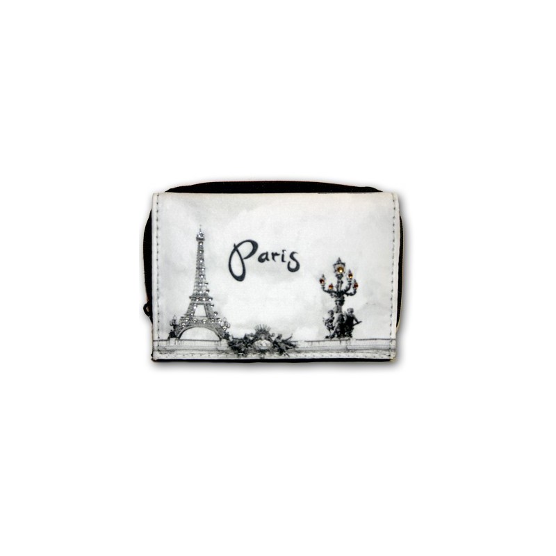 Paris Rhinestone Wallet "N/B"