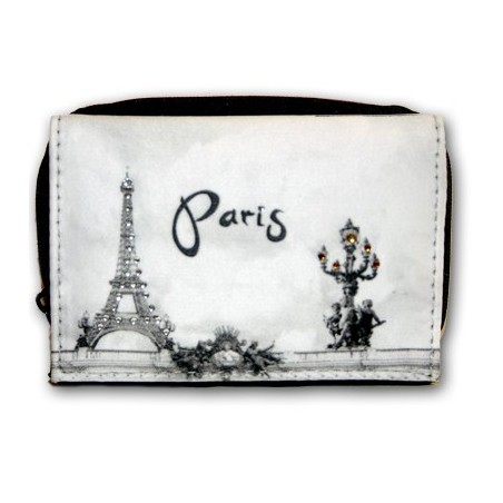 Paris Rhinestone Wallet "N/B"