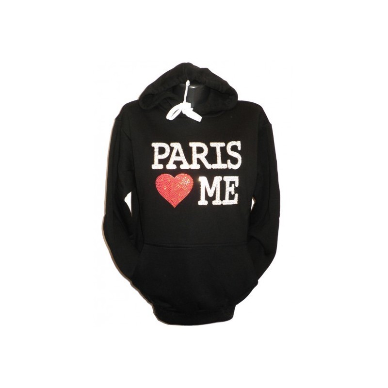 Sweatshirt pour femme Paris Love Me