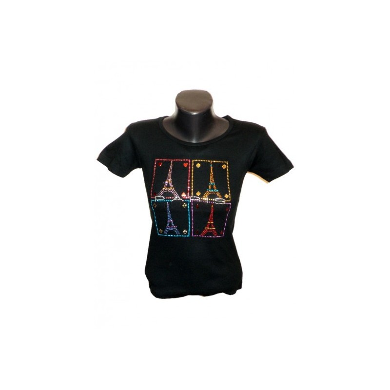 Rhinestone 'Paris à jouer' T-Shirt