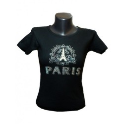 T-shirt Strass Paris encadré