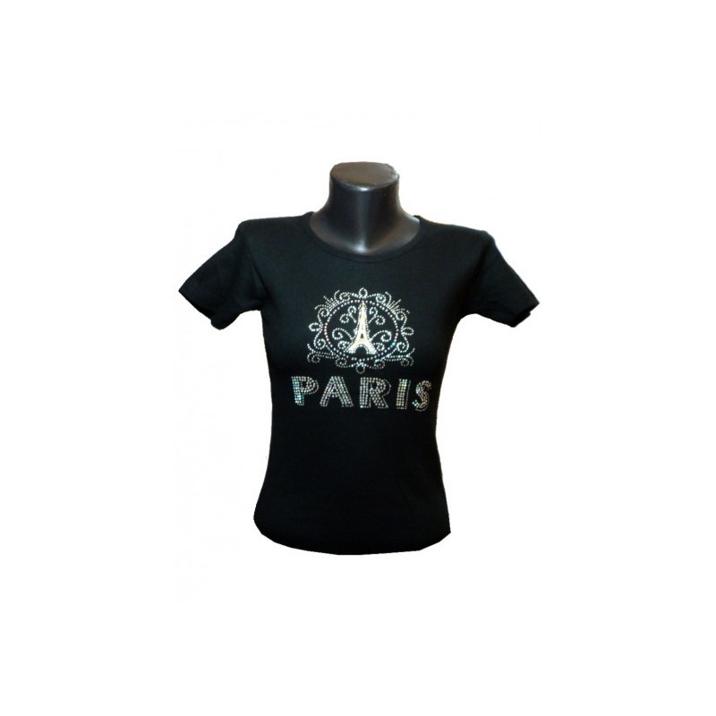 T-shirt Strass Paris encadré