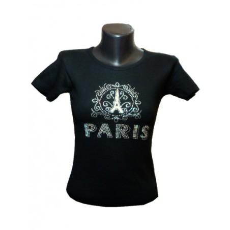 T-shirt Strass Paris encadré