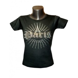 Rhinestone 'Paris Sun' T-Shirt
