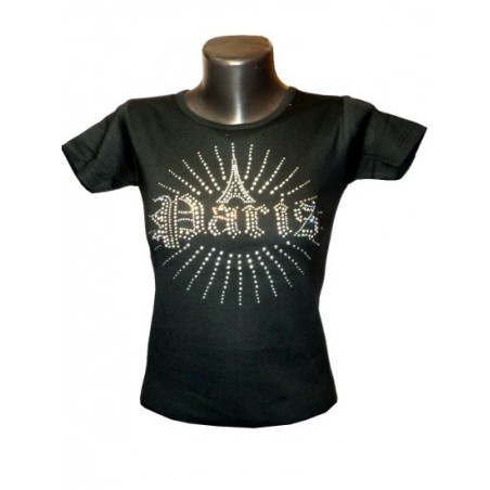 Rhinestone 'Paris Sun' T-Shirt
