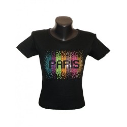 T-shirt Strass Paris Splash