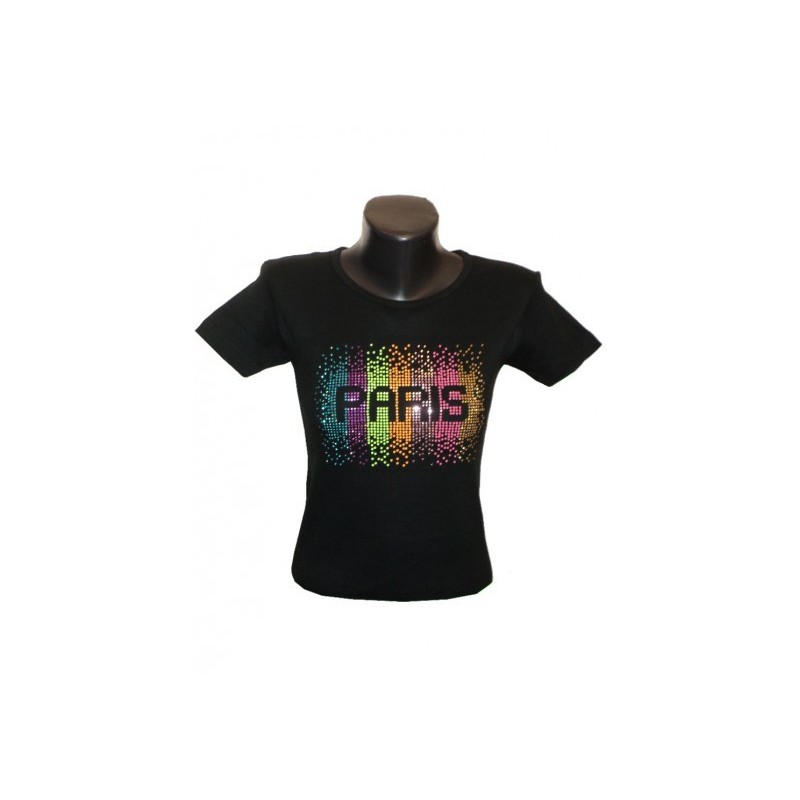Rhinestone 'Paris Splash' T-Shirt