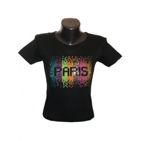 Rhinestone 'Paris Splash' T-Shirt