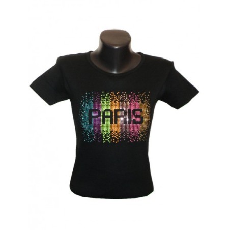 T-shirt Strass Paris Splash