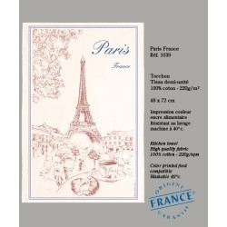 Paris and the Eiffel Tower tea towel