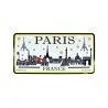 Paris Metal License Plate