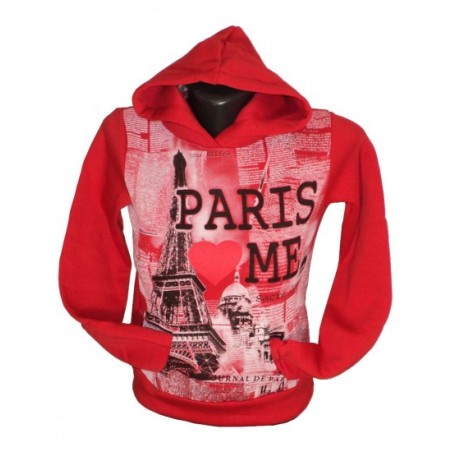 Sweat Paris Love Me - Serigraphié enfant