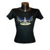 Paris Rhinestone Eagle Wings T-shirt