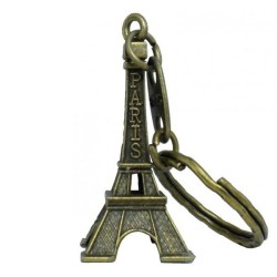 Porte clé tour Eiffel 3D bronze