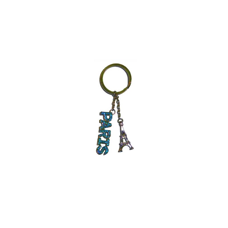 Porte-clés Paris Strass - bleu ciel Porte-clés Paris Strass - bleu ciel