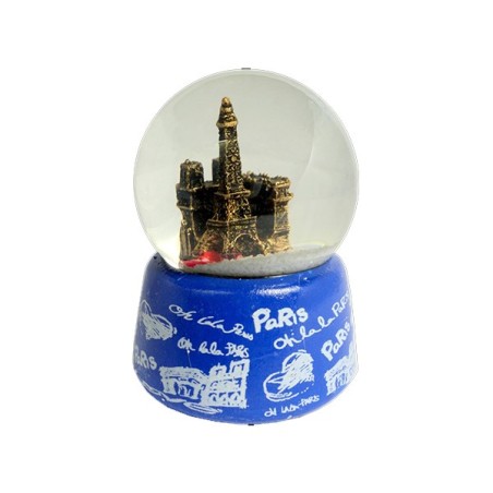 Oh là là Paris" Snow Globe - blue