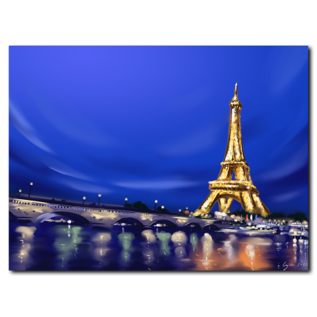 Tableau Tour Eiffel Nuit Claire Tableau Tour Eiffel Nuit Claire