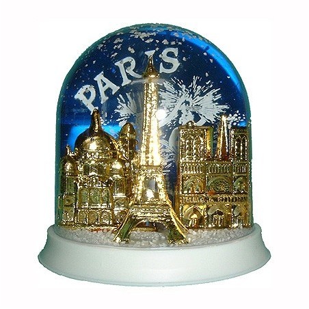 Festive snow globe Paris