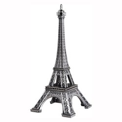 Old silver Eiffel Tower - Made in France