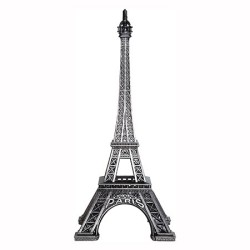 Old silver Eiffel Tower - Made in France