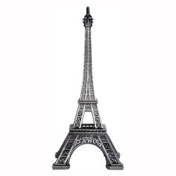Old silver Eiffel Tower - Made in France - Souvenirs of Paris - Souvenirs&Co