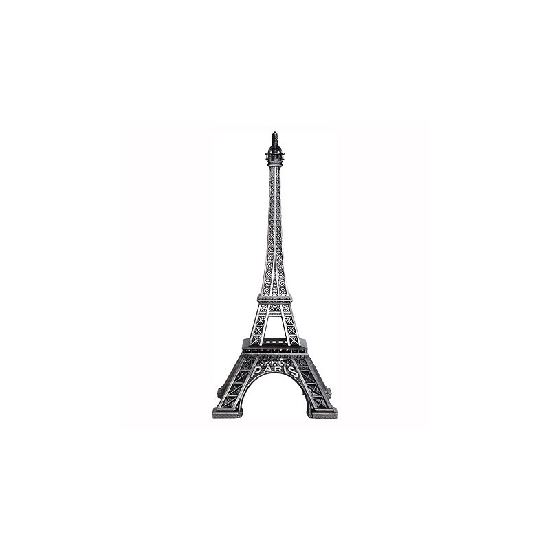 Old silver Eiffel Tower - Made in France